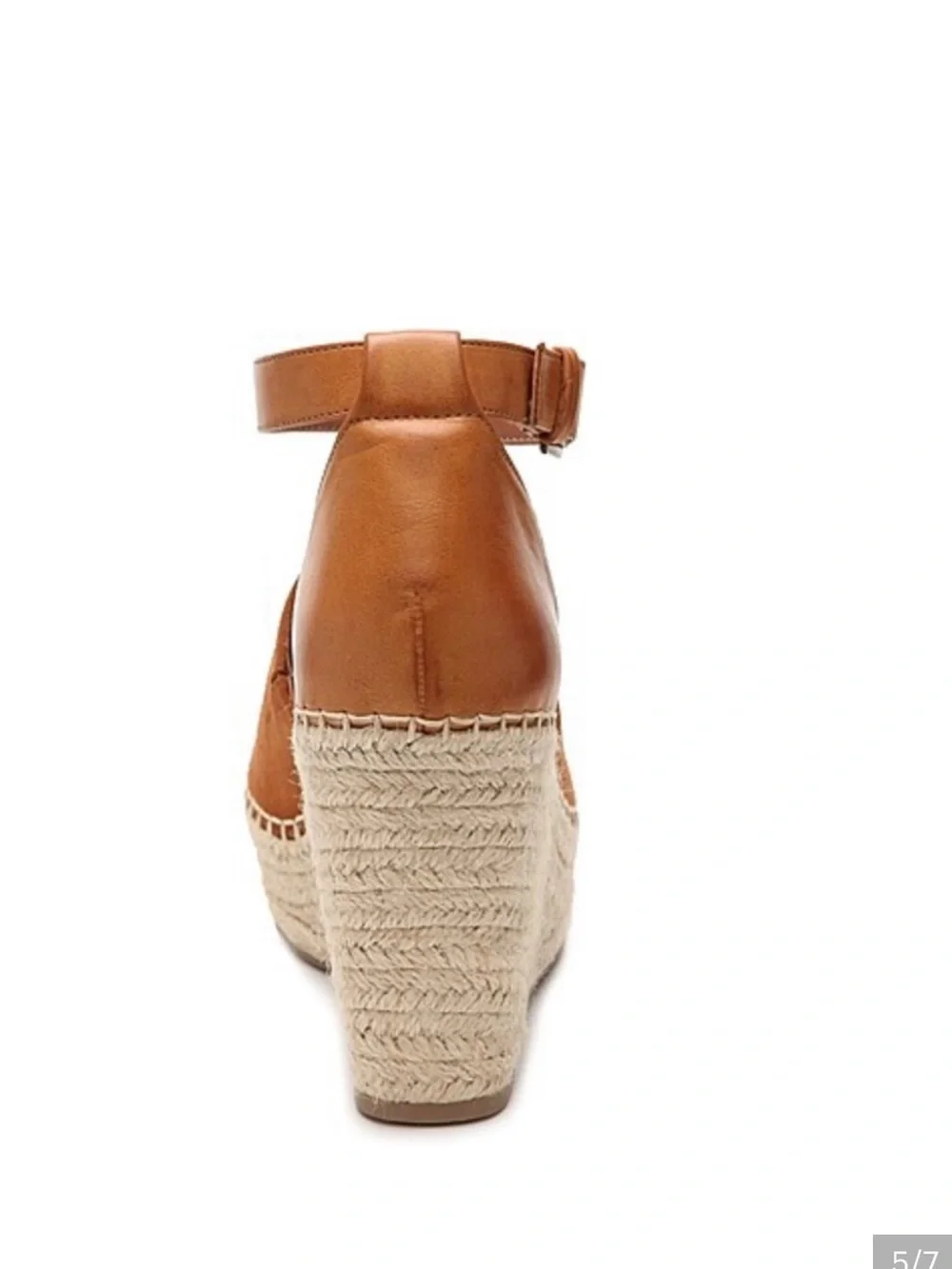 Steve Madden Camel Espadrille Wedge Sandals with Ankle Strap